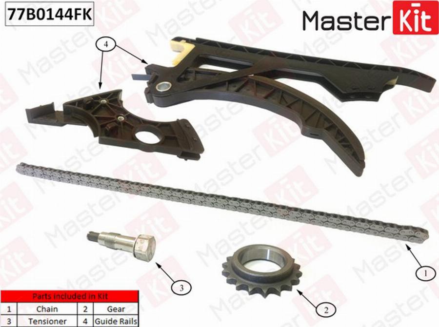 MasterKit 77B0144FK - Timing Chain Kit www.autospares.lv