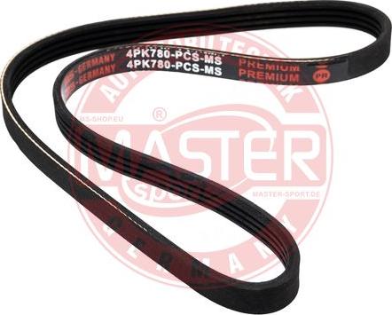 MASTER-SPORT GERMANY 4PK780-PCS-MS - Ķīļrievu siksna www.autospares.lv