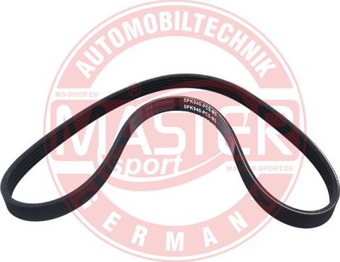 MASTER-SPORT GERMANY 5PK940-PCS-MS - Ķīļrievu siksna autospares.lv