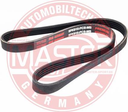 MASTER-SPORT GERMANY 5PK915-PCS-MS - Ķīļrievu siksna www.autospares.lv