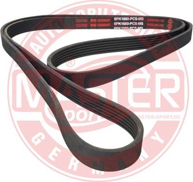 MASTER-SPORT GERMANY 6PK1880-PCS-MS - Ķīļrievu siksna autospares.lv