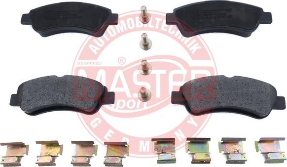 MASTER-SPORT GERMANY 13046048122N-SET-MS - Тормозные колодки, дисковые, комплект www.autospares.lv