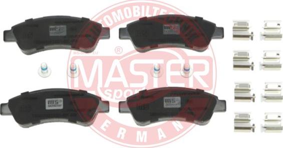 MASTER-SPORT GERMANY 13046048122N-SET-MS - Тормозные колодки, дисковые, комплект www.autospares.lv