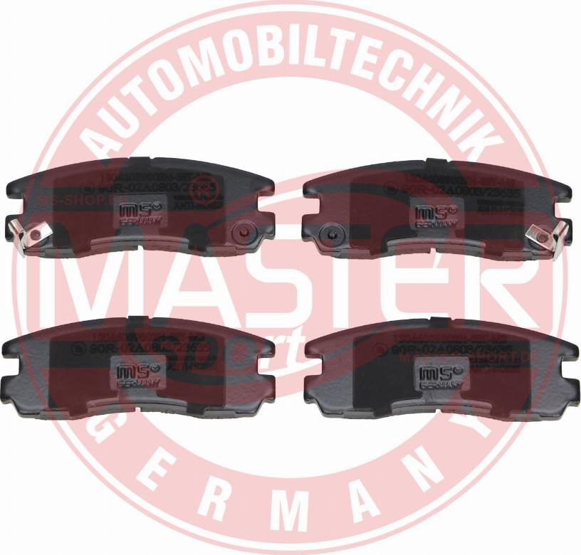 MASTER-SPORT GERMANY 13046059802N-SET-MS - Brake Pad Set, disc brake www.autospares.lv