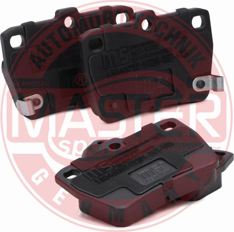 MASTER-SPORT GERMANY 13046058492N-SET-MS - Bremžu uzliku kompl., Disku bremzes www.autospares.lv