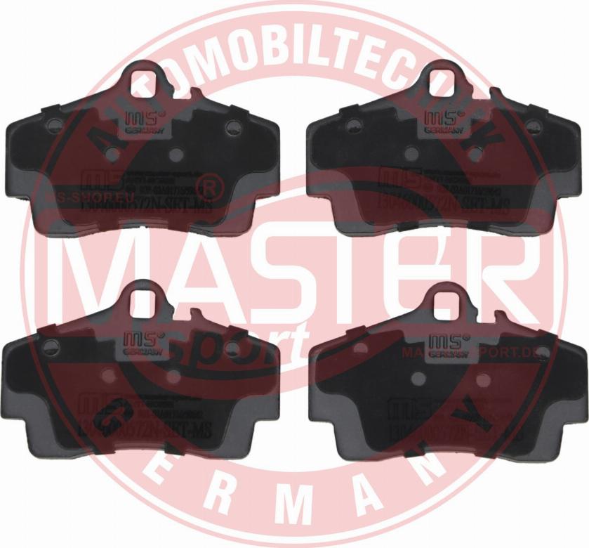 MASTER-SPORT GERMANY 13046000572N-SET-MS - Тормозные колодки, дисковые, комплект www.autospares.lv