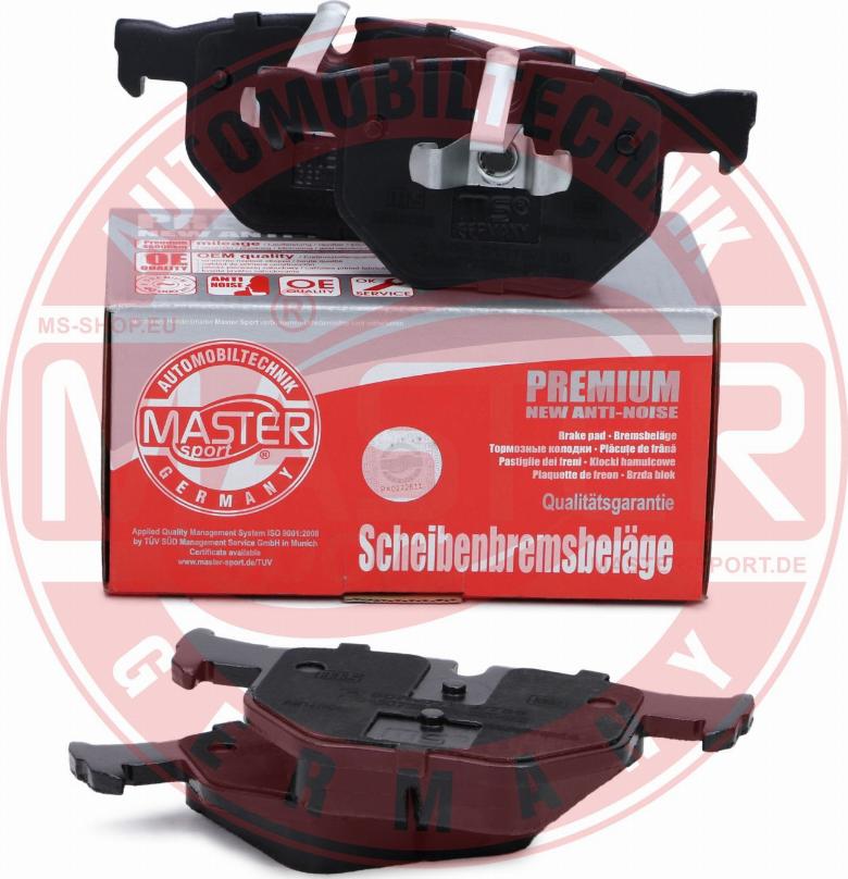 MASTER-SPORT GERMANY 13046072252N-SET-MS - Brake Pad Set, disc brake www.autospares.lv