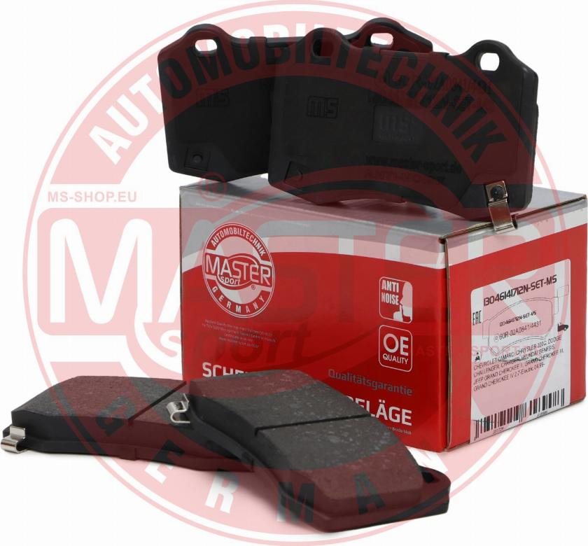 MASTER-SPORT GERMANY 13046141712N-SET-MS - Bremžu uzliku kompl., Disku bremzes www.autospares.lv