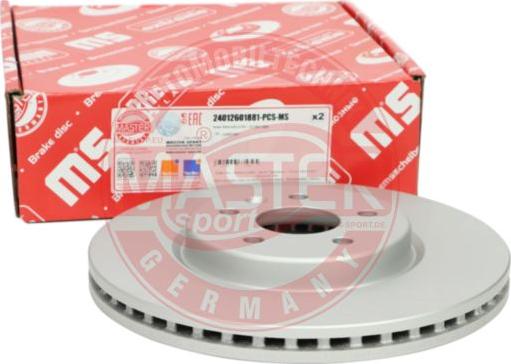 MASTER-SPORT GERMANY 24012601881-PCS-MS - Bremžu diski www.autospares.lv