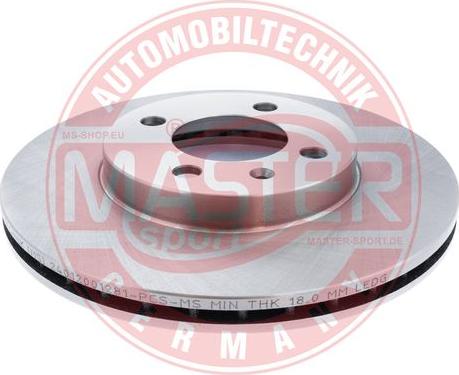 MASTER-SPORT GERMANY 24012001281-PCS-MS - Bremžu diski www.autospares.lv