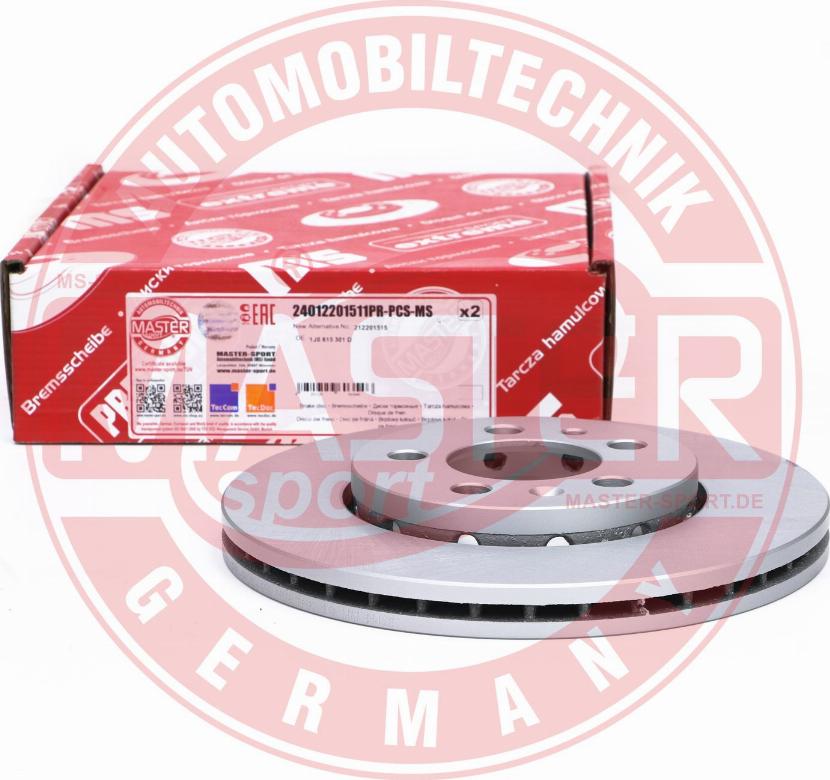 MASTER-SPORT GERMANY 24012201511PR-PCS-MS - Bremžu diski www.autospares.lv