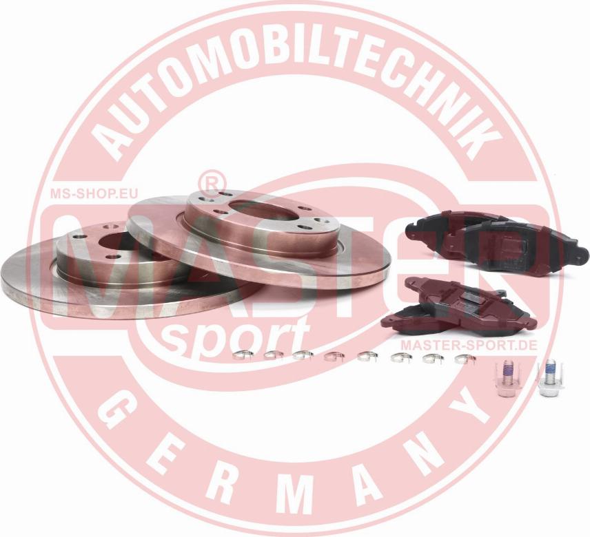 MASTER-SPORT GERMANY 201301850 - Bremžu komplekts, Disku bremzes www.autospares.lv