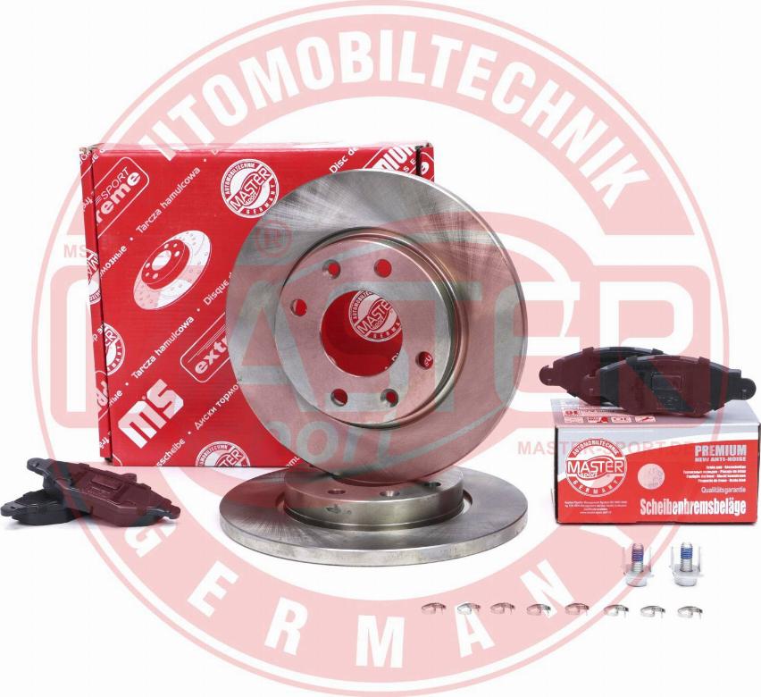 MASTER-SPORT GERMANY 201301850 - Bremžu komplekts, Disku bremzes www.autospares.lv