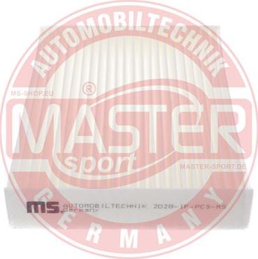 MASTER-SPORT GERMANY 2028-IF-PCS-MS - Filter, interior air www.autospares.lv