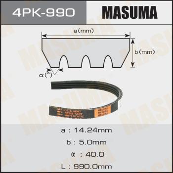 MASUMA 4PK990 - Ķīļrievu siksna autospares.lv