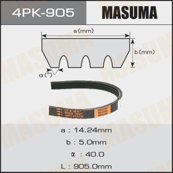 MASUMA 4PK905 - Ķīļrievu siksna autospares.lv