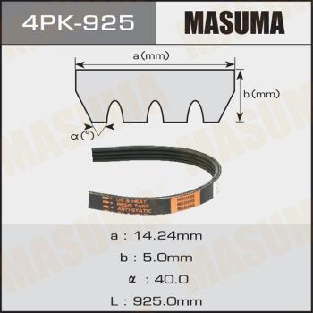 MASUMA 4PK925 - Ķīļrievu siksna autospares.lv