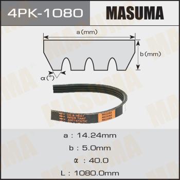 MASUMA 4PK-1080 - Ķīļrievu siksna autospares.lv