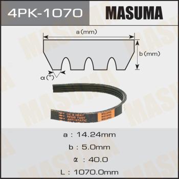 MASUMA 4PK-1070 - Ķīļrievu siksna autospares.lv