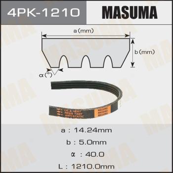 MASUMA 4PK-1210 - Ķīļrievu siksna www.autospares.lv