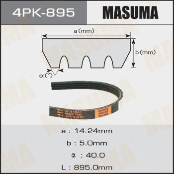 MASUMA 4PK895 - Ķīļrievu siksna www.autospares.lv