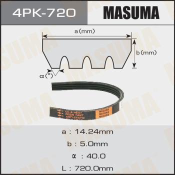 MASUMA 4PK720 - Ķīļrievu siksna autospares.lv