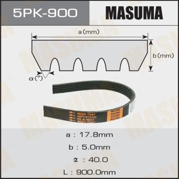 MASUMA 5PK900 - Ķīļrievu siksna autospares.lv