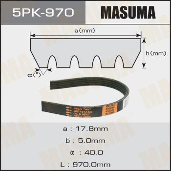 MASUMA 5PK970 - Ķīļrievu siksna autospares.lv