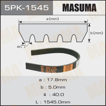 MASUMA 5PK-1545 - Ķīļrievu siksna www.autospares.lv