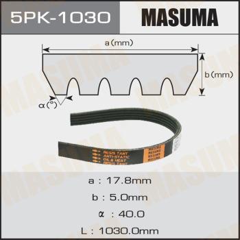 MASUMA 5PK-1030 - Ķīļrievu siksna autospares.lv