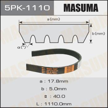 MASUMA 5PK-1110 - V-Ribbed Belt www.autospares.lv