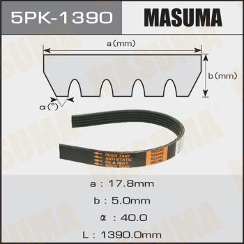 MASUMA 5PK-1390 - Ķīļrievu siksna autospares.lv