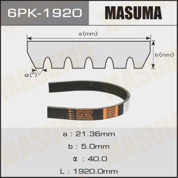 MASUMA 6PK-1920 - Ķīļrievu siksna autospares.lv