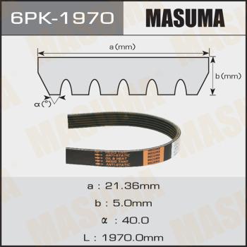 MASUMA 6PK-1970 - V-Ribbed Belt www.autospares.lv