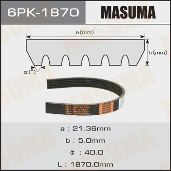 MASUMA 6PK-1870 - Ķīļrievu siksna autospares.lv