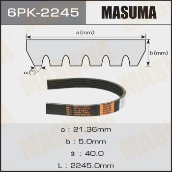 MASUMA 6PK2245 - V-Ribbed Belt www.autospares.lv