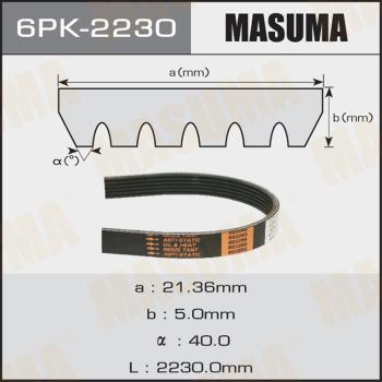 MASUMA 6PK2230 - Ķīļrievu siksna www.autospares.lv