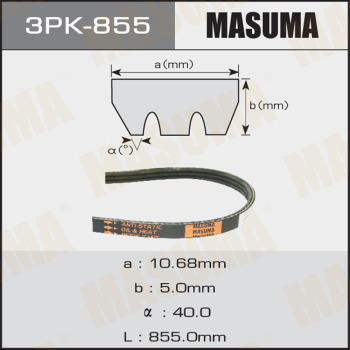 MASUMA 3PK855 - Ķīļrievu siksna autospares.lv