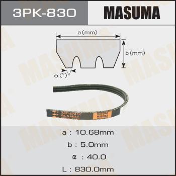 MASUMA 3PK830 - Ķīļrievu siksna autospares.lv