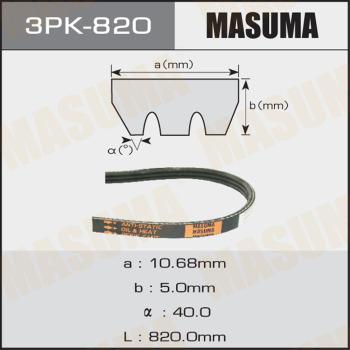 MASUMA 3PK820 - Ķīļrievu siksna autospares.lv