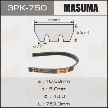 MASUMA 3PK750 - V-Ribbed Belt www.autospares.lv