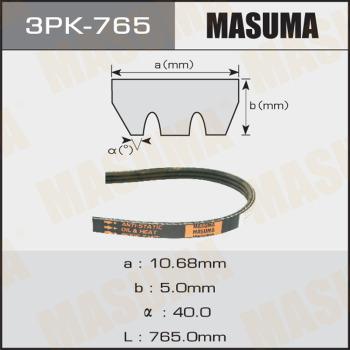 MASUMA 3PK765 - V-Ribbed Belt www.autospares.lv