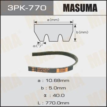 MASUMA 3PK770 - V-Ribbed Belt www.autospares.lv