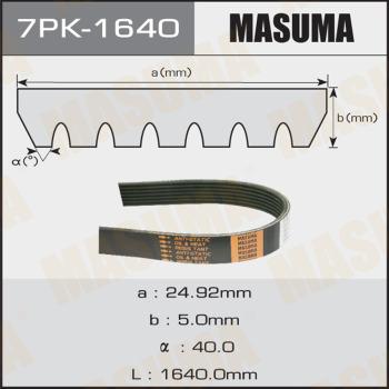 MASUMA 7PK-1640 - Ķīļrievu siksna autospares.lv