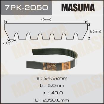 MASUMA 7PK-2050 - Ķīļrievu siksna autospares.lv