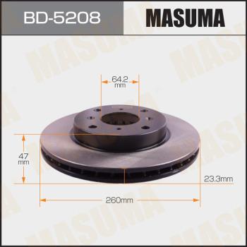 MASUMA BD-5208 - Bremžu diski www.autospares.lv