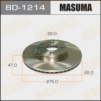 MASUMA BD-1214 - Bremžu diski www.autospares.lv