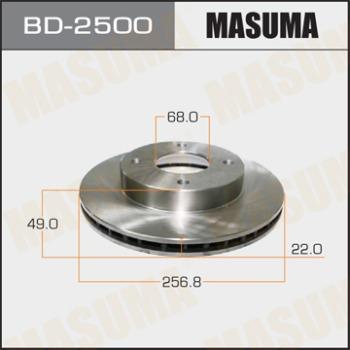 MASUMA BD-2500 - Bremžu diski autospares.lv