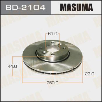 MASUMA BD-2104 - Bremžu diski autospares.lv