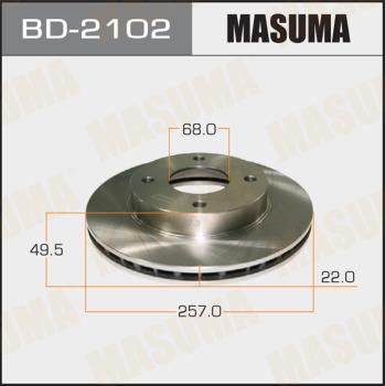 MASUMA BD-2102 - Bremžu diski autospares.lv